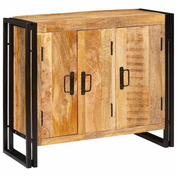 vidaXL Sideboard Brun 80 x 33 x 70 cm massivt mangotr&auml;