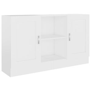 vidaXL Sk&auml;nk vit 120x30,5x70 cm konstruerat tr&auml;