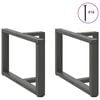 vidaXL Soffbordsben T-formade 2 st antracit 60x25x(42-43) cm st&aring;l
