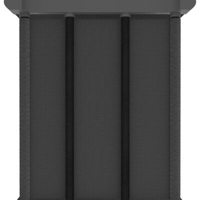 vidaXL Hylla med 6 kuber med lådor grå 103x30x72,5 cm tyg