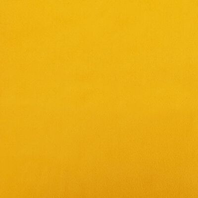 vidaXL Fotpall gul 78x56x32 cm sammet