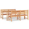 vidaXL Matgrupp f&ouml;r tr&auml;dg&aring;rden 3 delar massiv teak