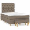 vidaXL Rams&auml;ng med madrass taupe 120x190 cm tyg
