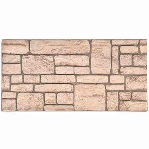 vidaXL V&auml;ggpaneler 10 st 100 x 50 cm Beige EPS Skum