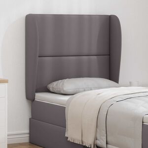vidaXL S&auml;nggavel &Ouml;ra D&auml;mpad Gr&aring; 80 x 23 x 6 cm PVC