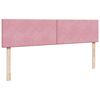 vidaXL Ottoman sängram med madrasser rosa 180x200 cm sammet