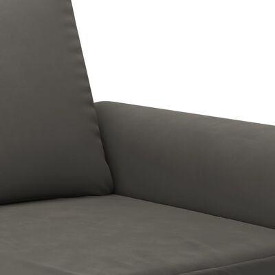 vidaXL 2-sitssoffa mörkgrå 120 cm sammet