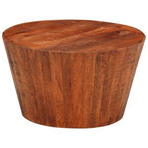 vidaXL Soffbord &Oslash; 52x30 cm massivt grovt mangotr&auml;