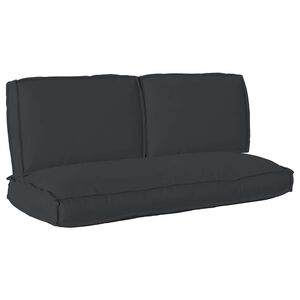 vidaXL Kuddsats 3 pcs Svart Oxford Tyg
