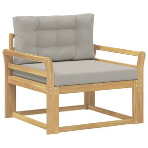 vidaXL Utomhus Mellansoffa Polyester Vit