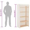 vidaXL Garderob 79x40x170 cm vit tyg