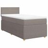 vidaXL Rams&auml;ng med madrass taupe 90x190 cm tyg