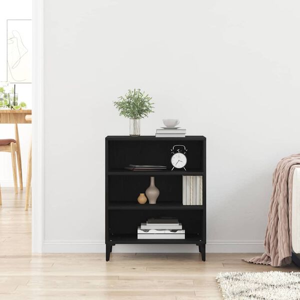 vidaXL Sideboard Svart Ek 57 x 35 x 70 cm Konstruerat tr&auml;