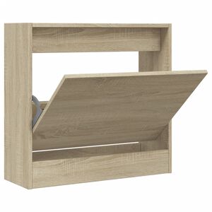 vidaXL Skohylla sonoma-ek 60x21x57 cm konstruerat tr&auml;