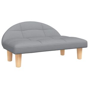 vidaXL Hundbädd ljusgrå 70x52x30 cm tyg