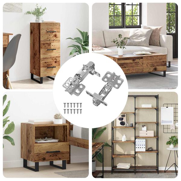 vidaXL G&aring;ngj&auml;rn 2 pcs Nickel 35 mm J&auml;rn