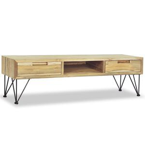 vidaXL TV-b&auml;nk 120x35x35 cm massiv teak