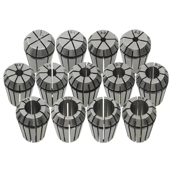 vidaXL Spännhylsor ER20 13 st