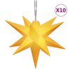vidaXL Stj&auml;rna 10 LEDs gul 10 cm