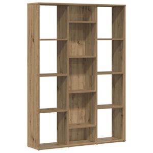 vidaXL Rumsavdelare/bokhylla ek 100x24x140 cm konstruerat tr&auml;