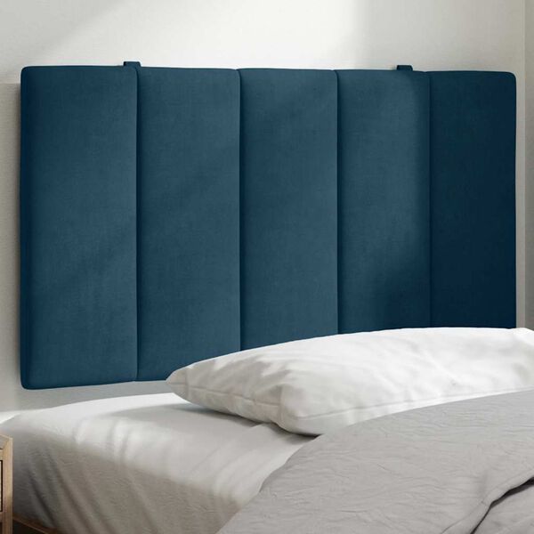 vidaXL Headboard Cushion "Hanko" Blue 80 cm Velvet