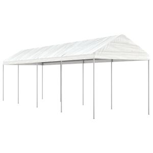 vidaXL Paviljong med tak vit 8,92x2,28x2,69 m polyeten