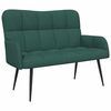 vidaXL 2-sits soffa M&ouml;rkgr&ouml;n 115 x 61 x 87 cm Tyg