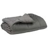 vidaXL Sommar Duvet Quiltad Ljusgr&aring; 140 x 200 cm Mikrofiber