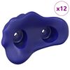 vidaXL Kl&auml;tterhandtag 12 st Bl&aring; 100 x 67 x 43 mm PP