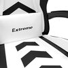 vidaXL Snurrbar gamingstol med fotst&ouml;d vit och svart konstl&auml;der