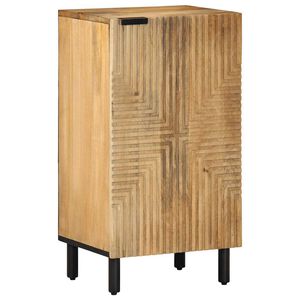 vidaXL Sk&auml;nk brun 40x33x75 cm mango i massivt tr&auml;