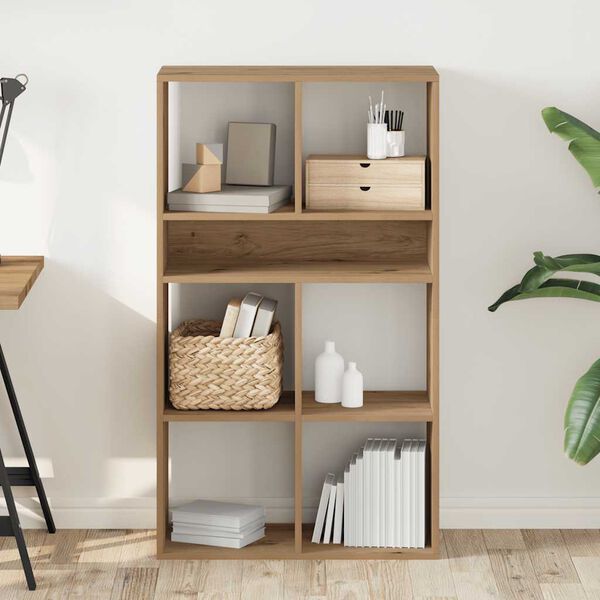 vidaXL Bokhylla artisan ek 66x31x112 cm konstruerat trä