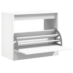 vidaXL Skohylla vit 80x42x69 cm konstruerat tr&auml;