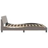 vidaXL Bed Frame "Dover" Taupe 180x200 cm Fabric