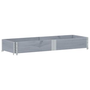 vidaXL Odlingsl&aring;da gr&aring; 150x50 cm massivt furutr&auml;