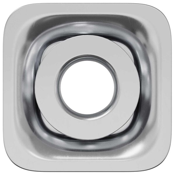 vidaXL G&auml;ngad r&ouml;rinf&auml;stning 2 pcs Svart och Silver Galvaniserat St&aring;l