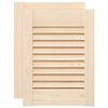 vidaXL Sk&aring;psd&ouml;rrar lamelldesign 2 st 39,5x29,5 cm massivt tr&auml; furu