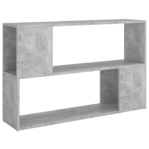 vidaXL Bokhylla betonggr&aring; 100x24x63 cm konstruerat tr&auml;