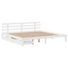 vidaXL S&auml;ngram med l&aring;dor vit 180x200 cm massiv furu