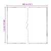 vidaXL Tarpaulin med &ouml;glor Transparent 4 x 8 m polyeten