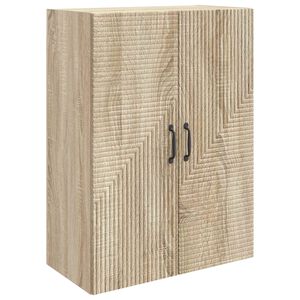 vidaXL V&auml;ggmonterat sk&aring;p Sonoma-ek 66 x 34,5 x 90 cm Konstruerat tr&auml;