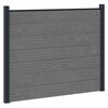 vidaXL St&auml;ngselpanel WPC och aluminium Gr&aring;