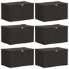 vidaXL F&ouml;rvaringsl&aring;da 6 pcs Antracit 60 x 43 x 35 cm Non-woven tyg
