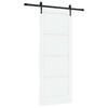 vidaXL Skjutd&ouml;rr ORKDAL 83 x 211 cm Konstruerat tr&auml; Vit och svart