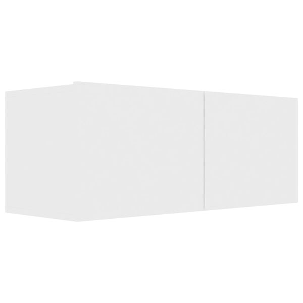 vidaXL Tv-skåp 4 delar vit konstruerat trä