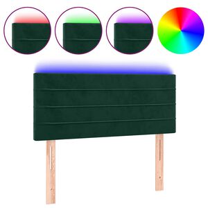 vidaXL S&auml;nggavel LED gr&ouml;n 100x5x78/88 cm sammet