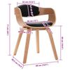 vidaXL Matstolar 2 st böjträ och konstläder