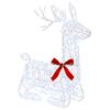 vidaXL 3D Julren LOVIISA 140 LED-lampor Kallvit 55 x 22 x 63 cm