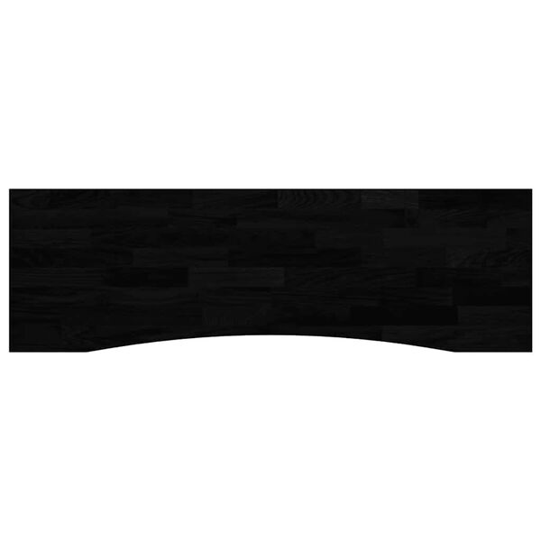 vidaXL Bordsskiva m&ouml;rkbrun 160x50x2,5 cm massiv ek rektangul&auml;r