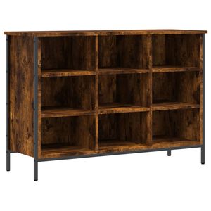 vidaXL Skohylla r&ouml;kf&auml;rgad ek 100x35x70 cm konstruerat tr&auml;